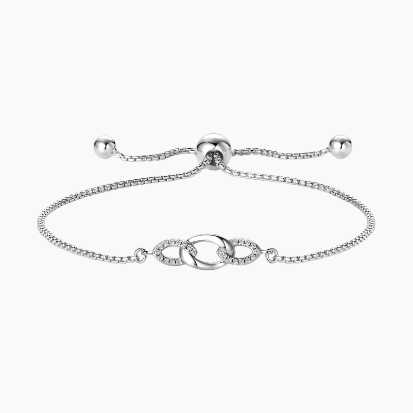 Linked Moissanite bracelet