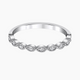 Solara Eye-Shape Moissanite Eternity Band Ring
