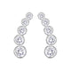 Celestia Curved Moissanite Earrings