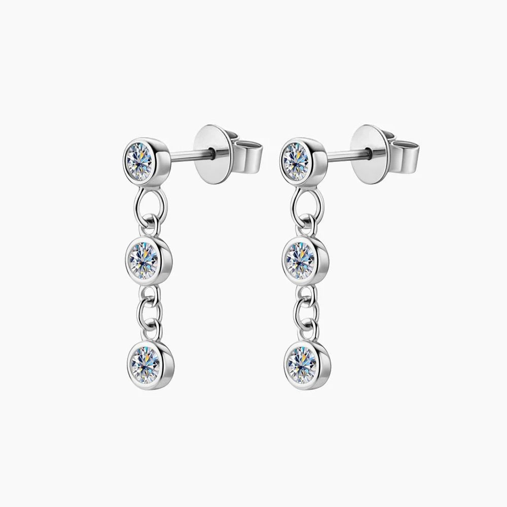 Celestia Drop Moissanite Earrings