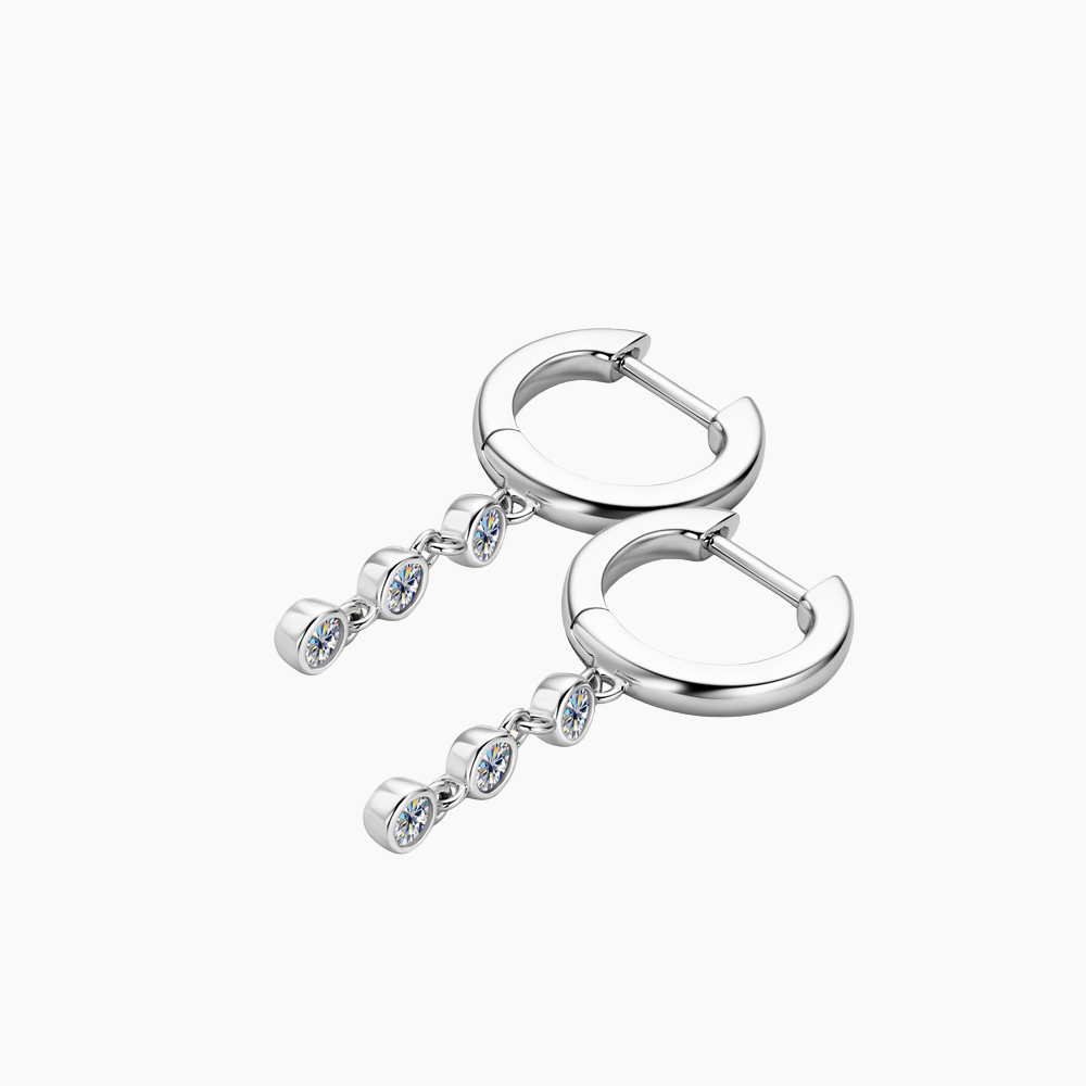 Celestia Tassle Moissanite Earrings