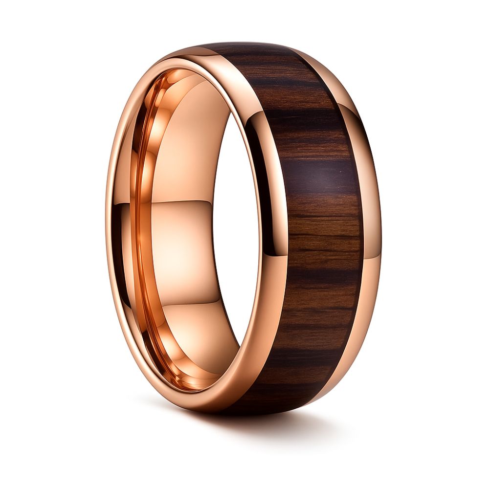The Sierra Tungsten Inlay Ring For Men