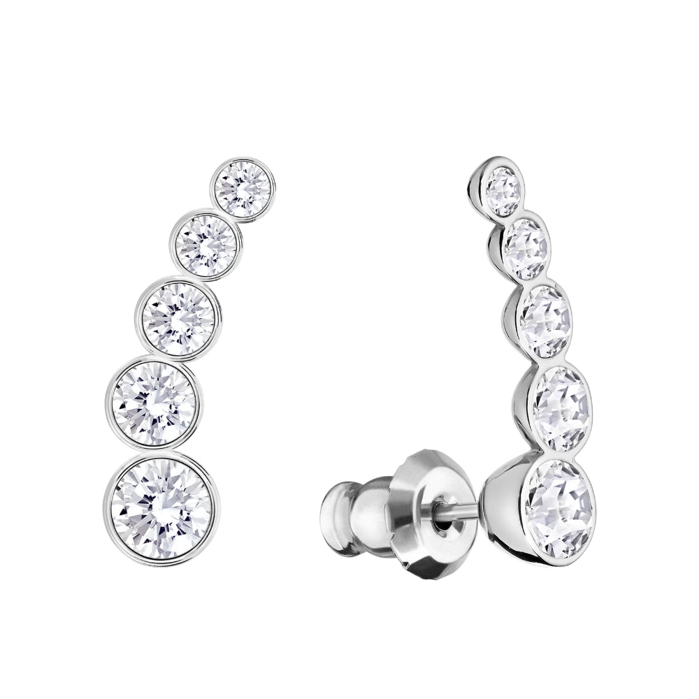 Celestia Curved Moissanite Earrings