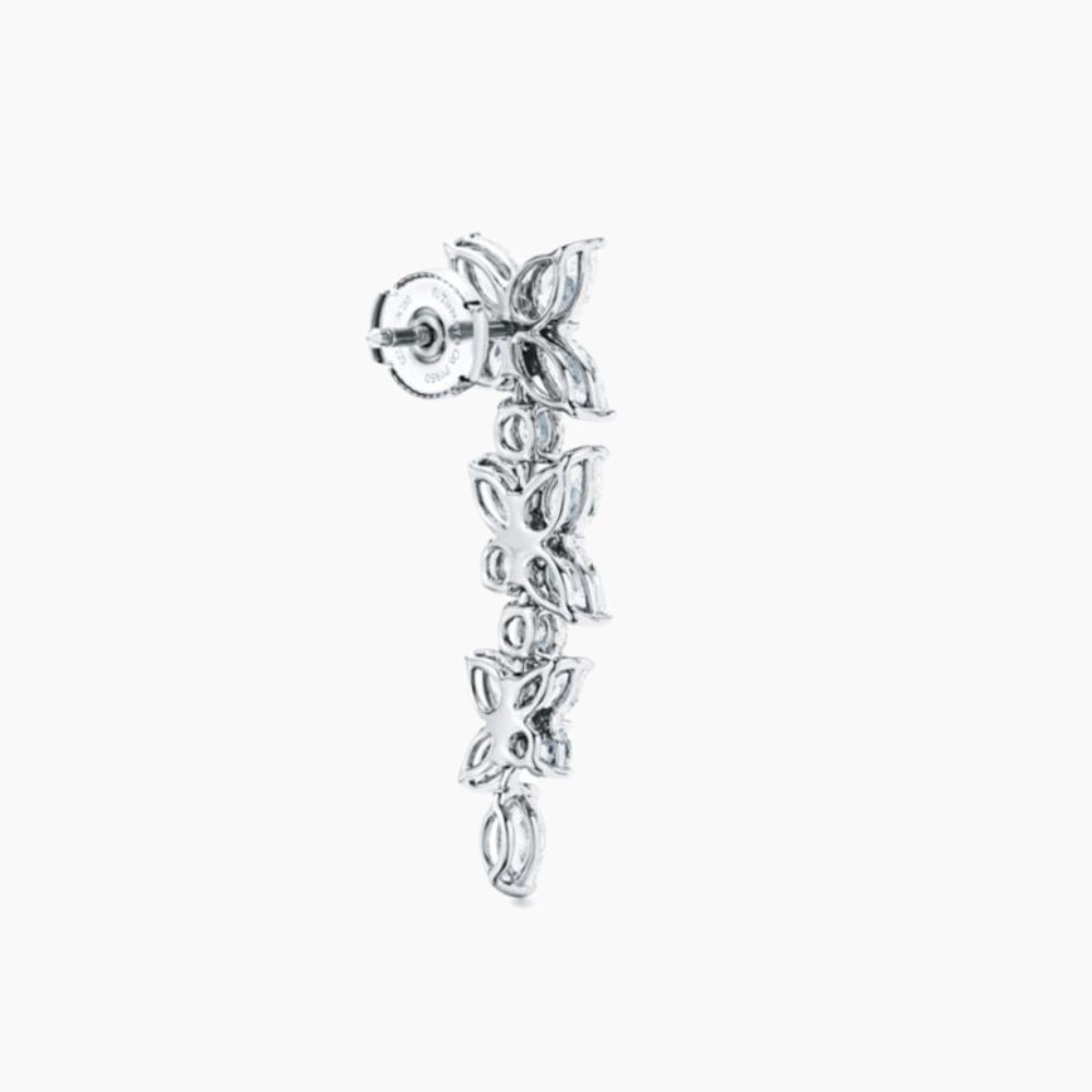 Dewy Dance Drop Moissanite Earring