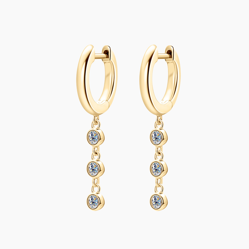 Celestia Tassle Moissanite Earrings