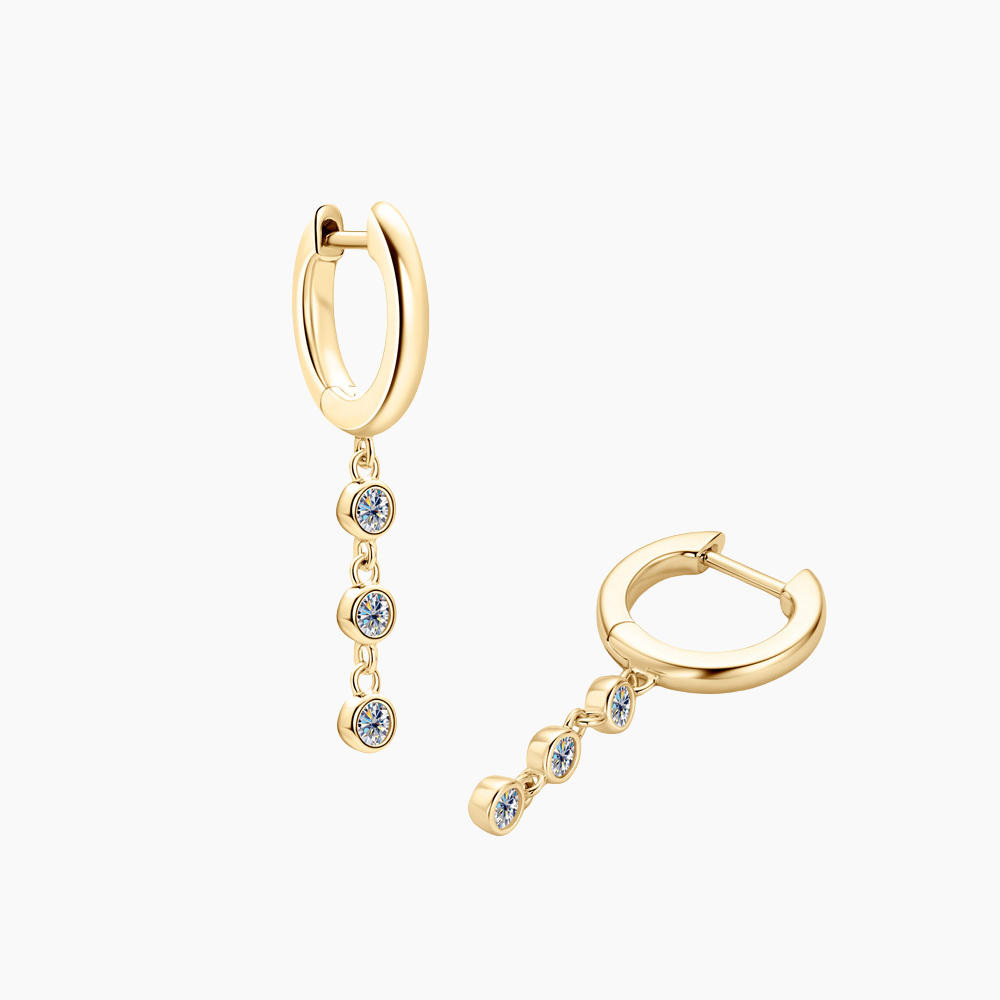 Celestia Tassle Moissanite Earrings