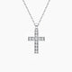 Abigail Unisex Cross Moissanite Necklace
