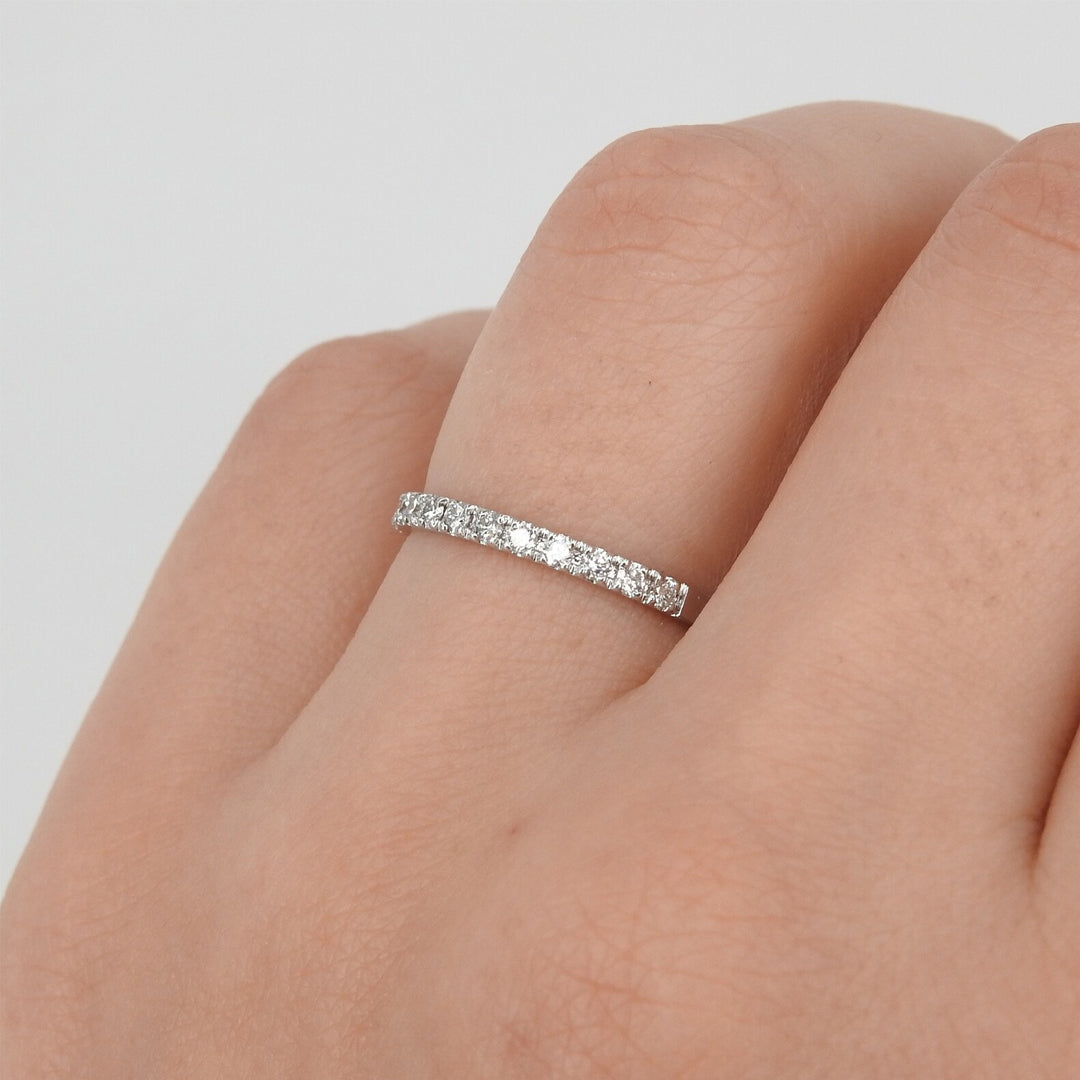 Alyssa Pavé Moissanite Ring