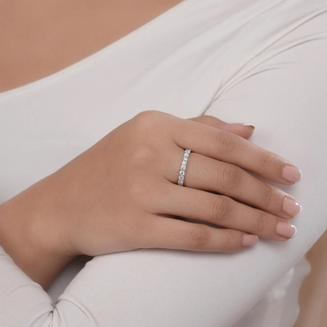 Alyssa Pavé Moissanite Ring