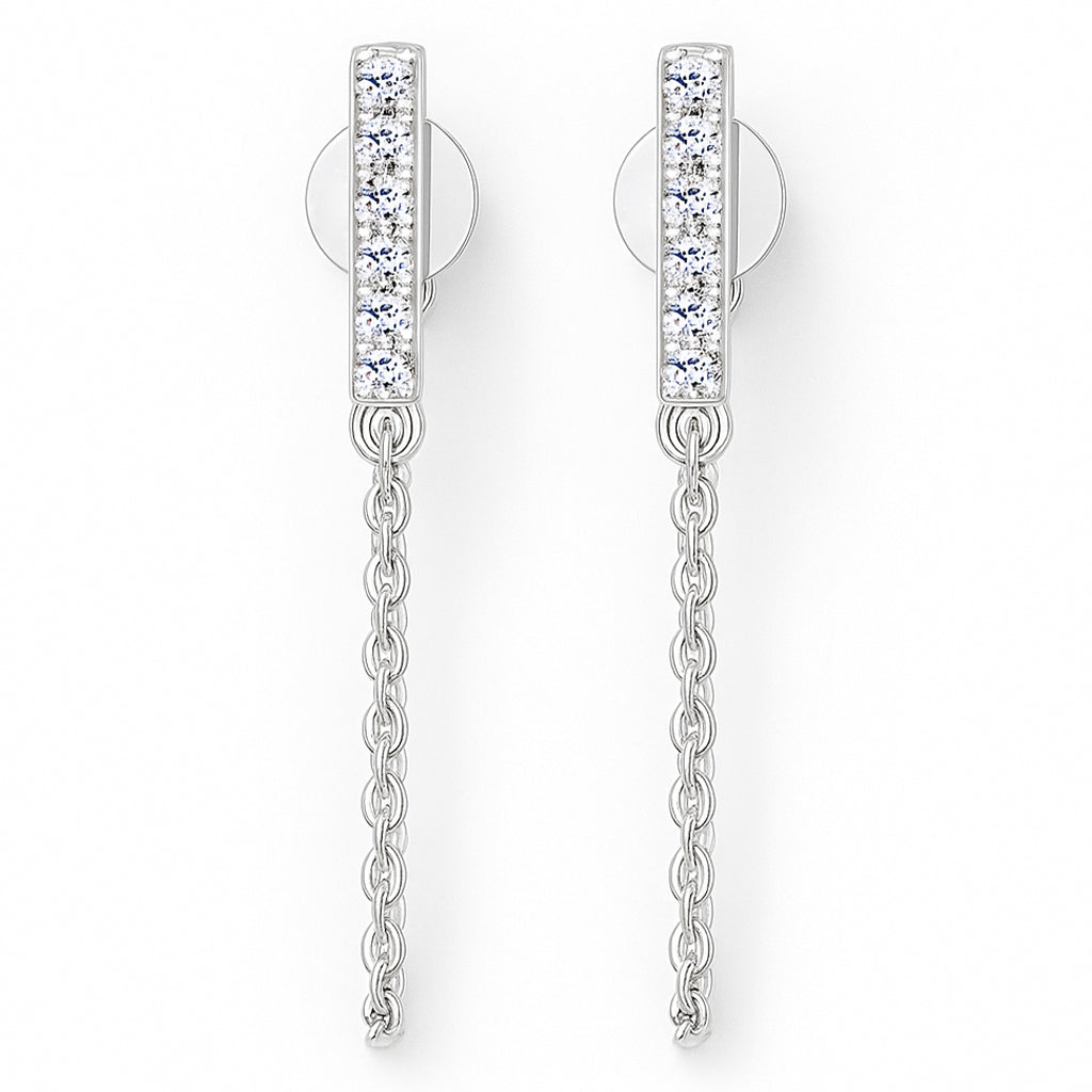 Aviora Moissanite Chain Earrings