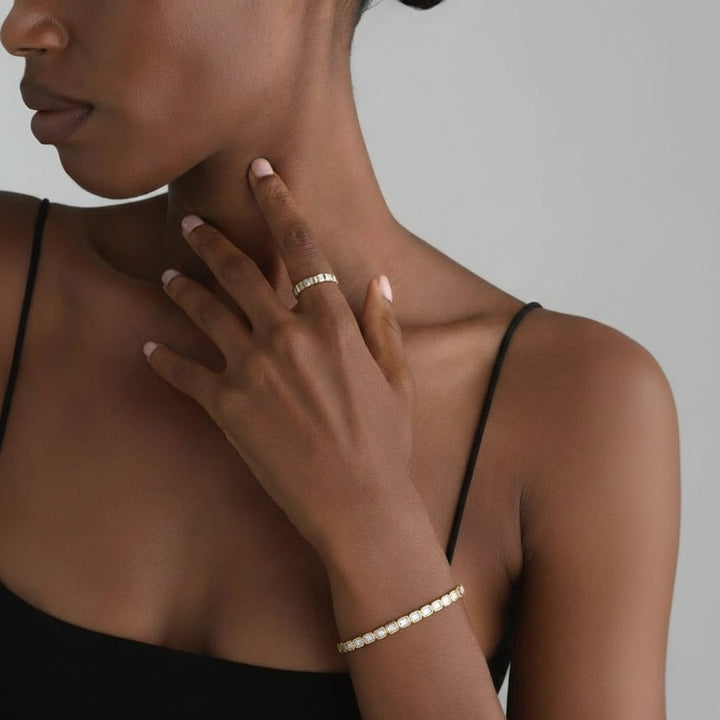 Inaya Emerald-Cut Tennis Lab Diamond Bracelet