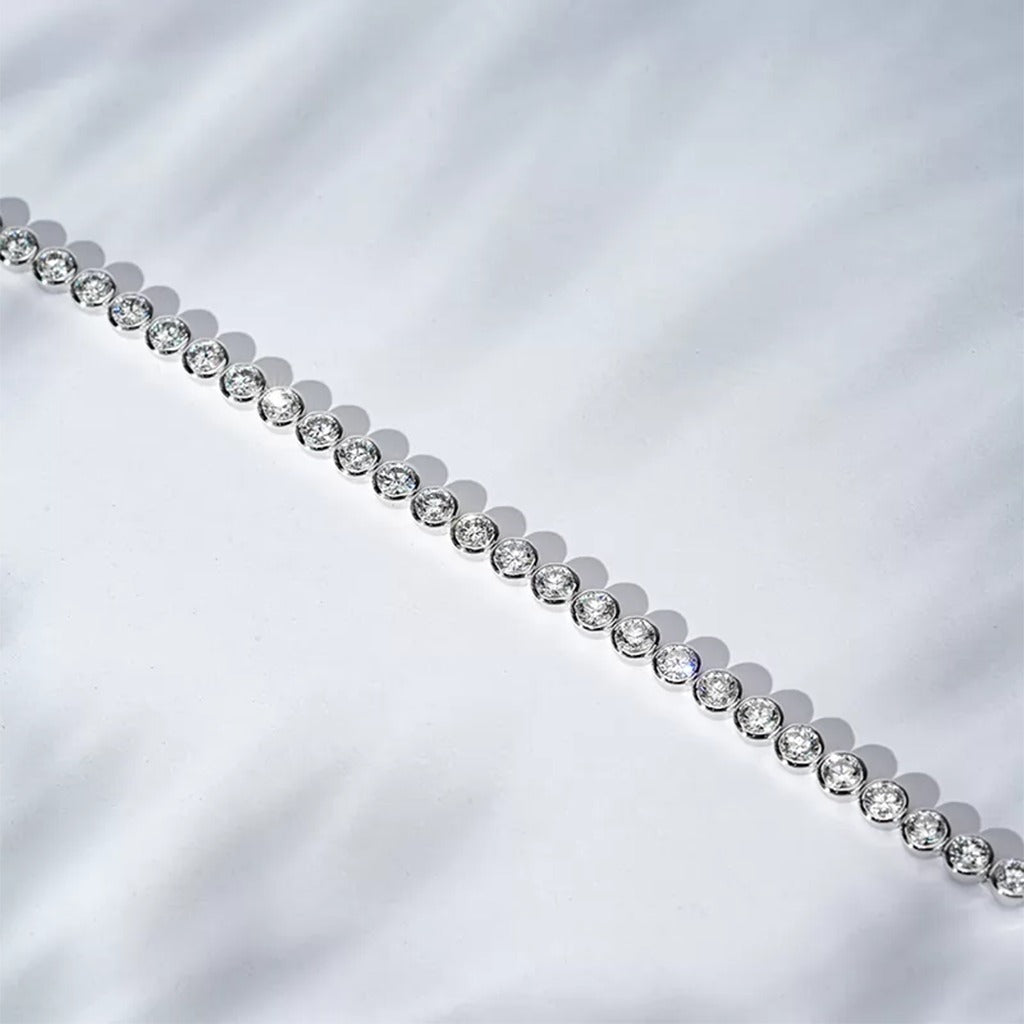 Sanya Round-Cut Tennis Lab Diamond Bracelet