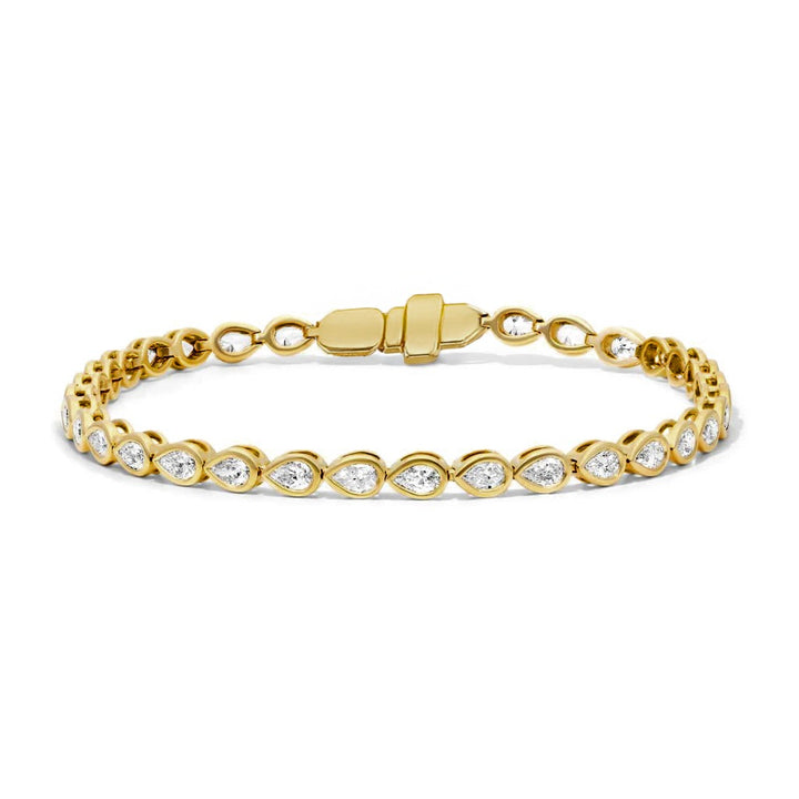 Alethea Pear-Cut Tennis Lab Diamond Bracelet
