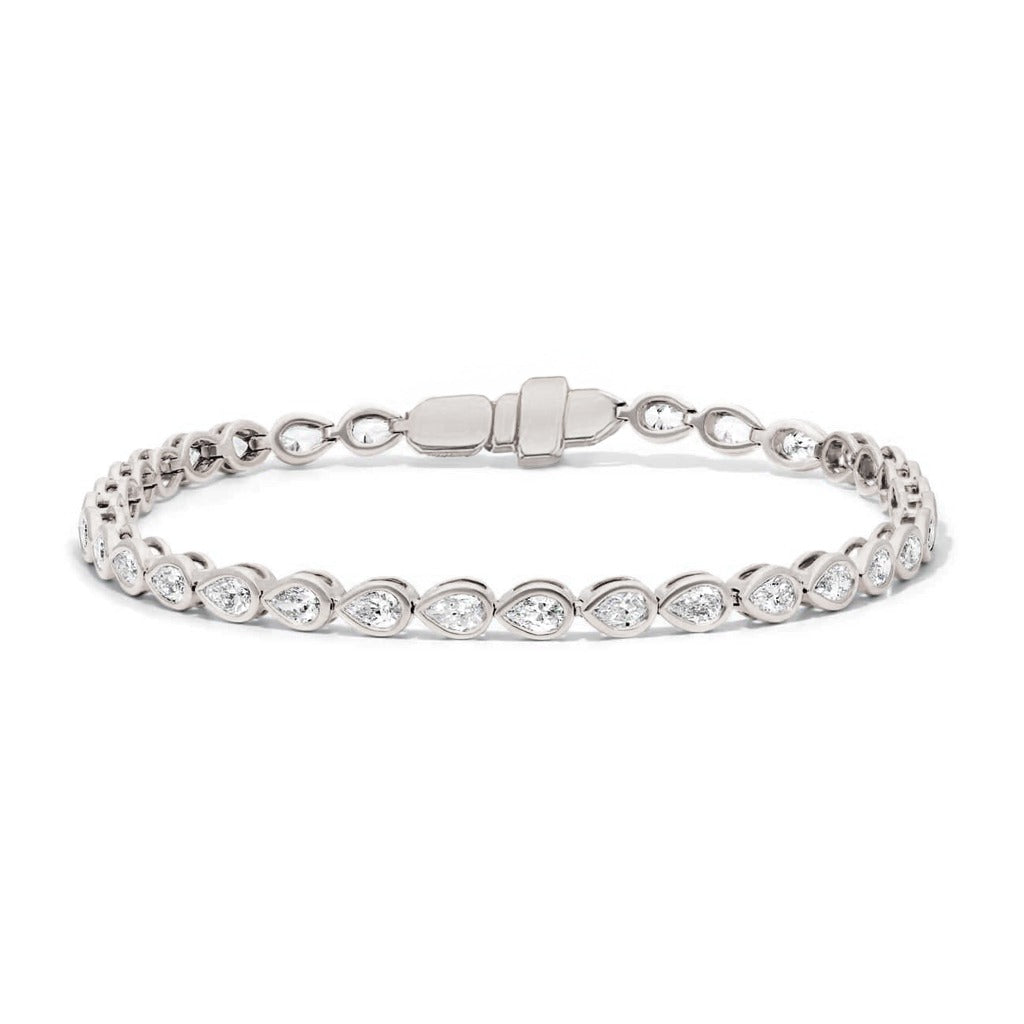 Alethea Pear-Cut Tennis Lab Diamond Bracelet