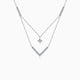Calla Layered Moissanite  Necklace