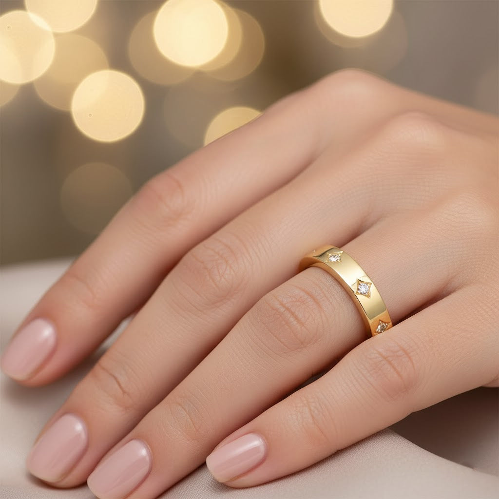 Celestial Moissanite Ring