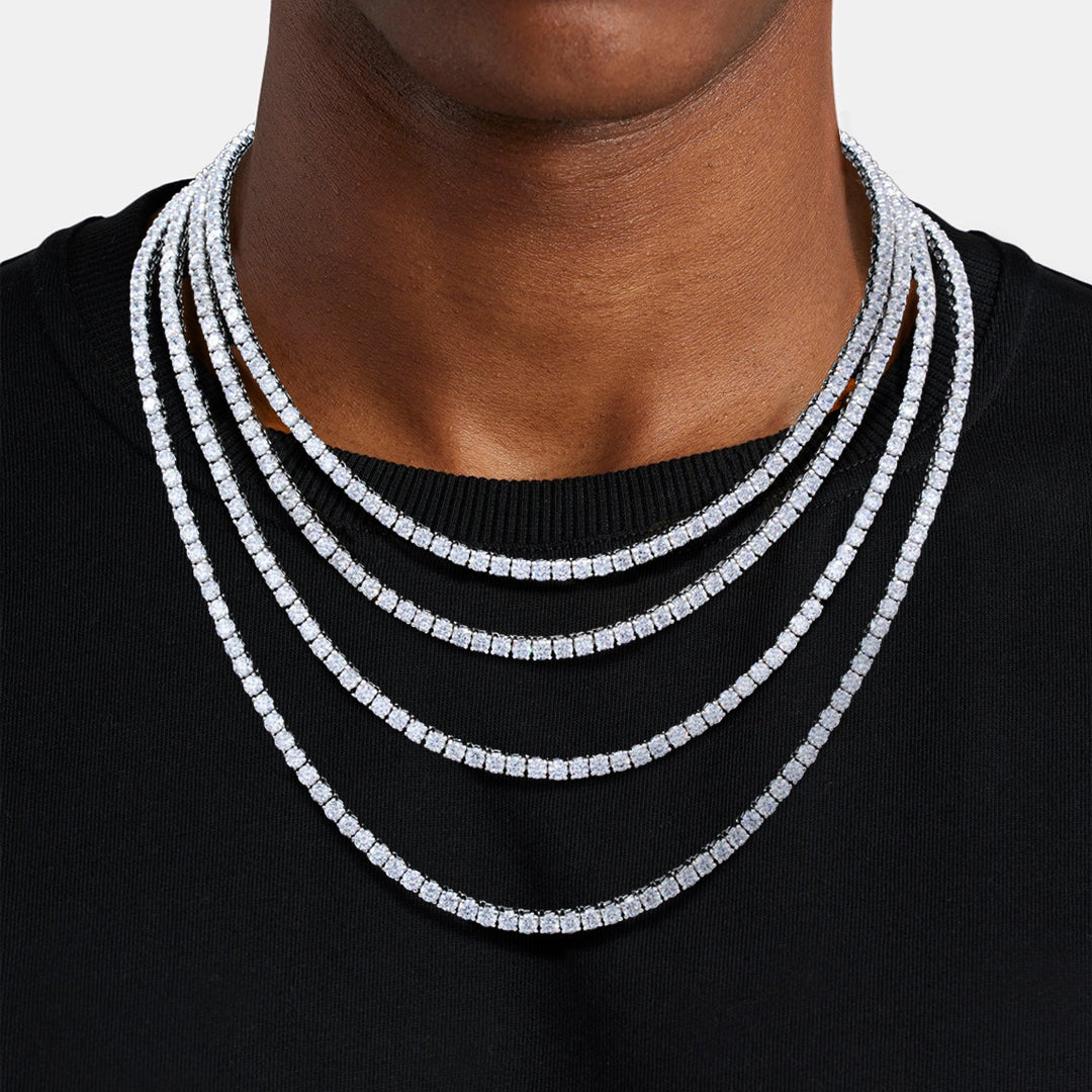 Celestia Tennis Moissanite Necklace – Adreama Jewelry