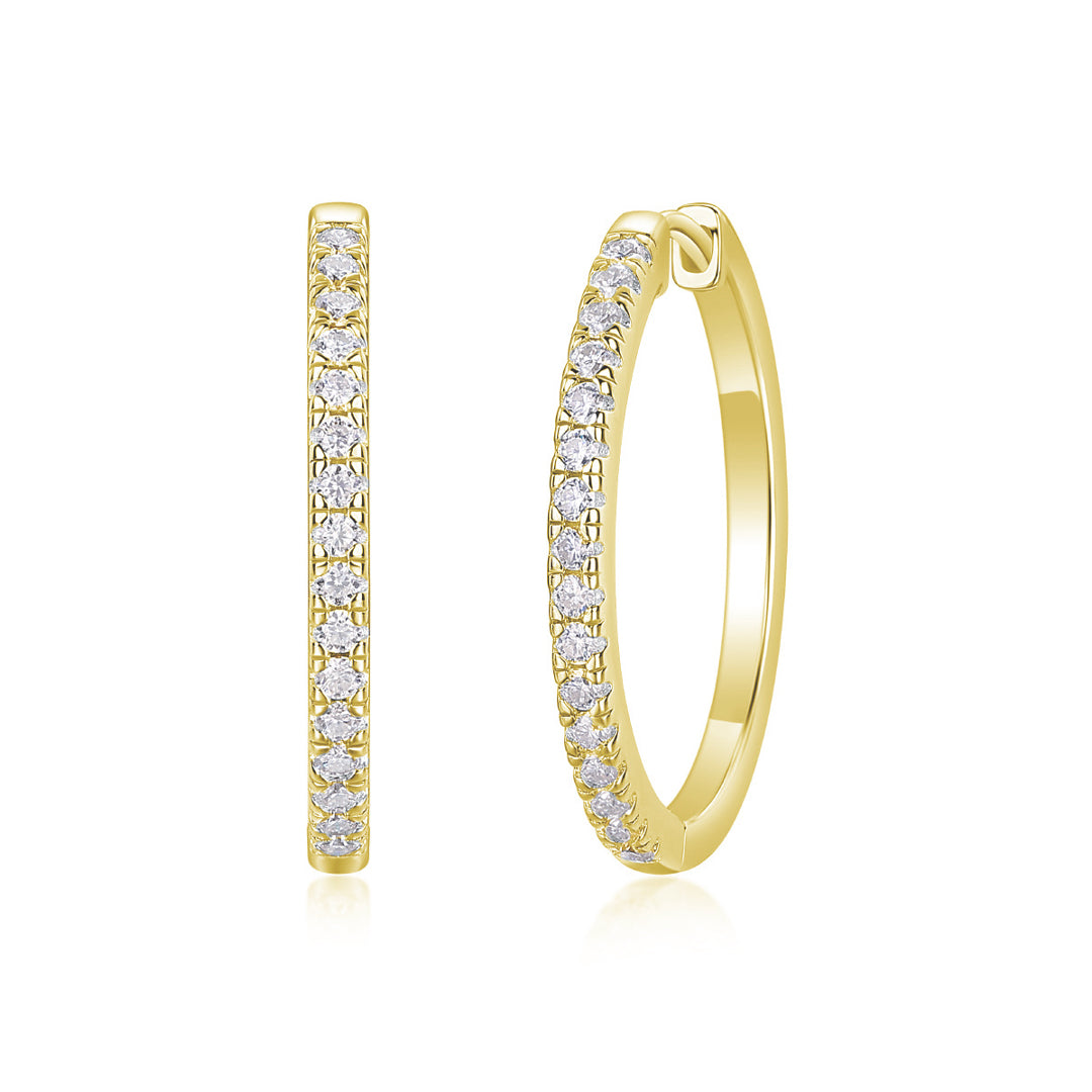 Chana Moissanite Hoop Earrings