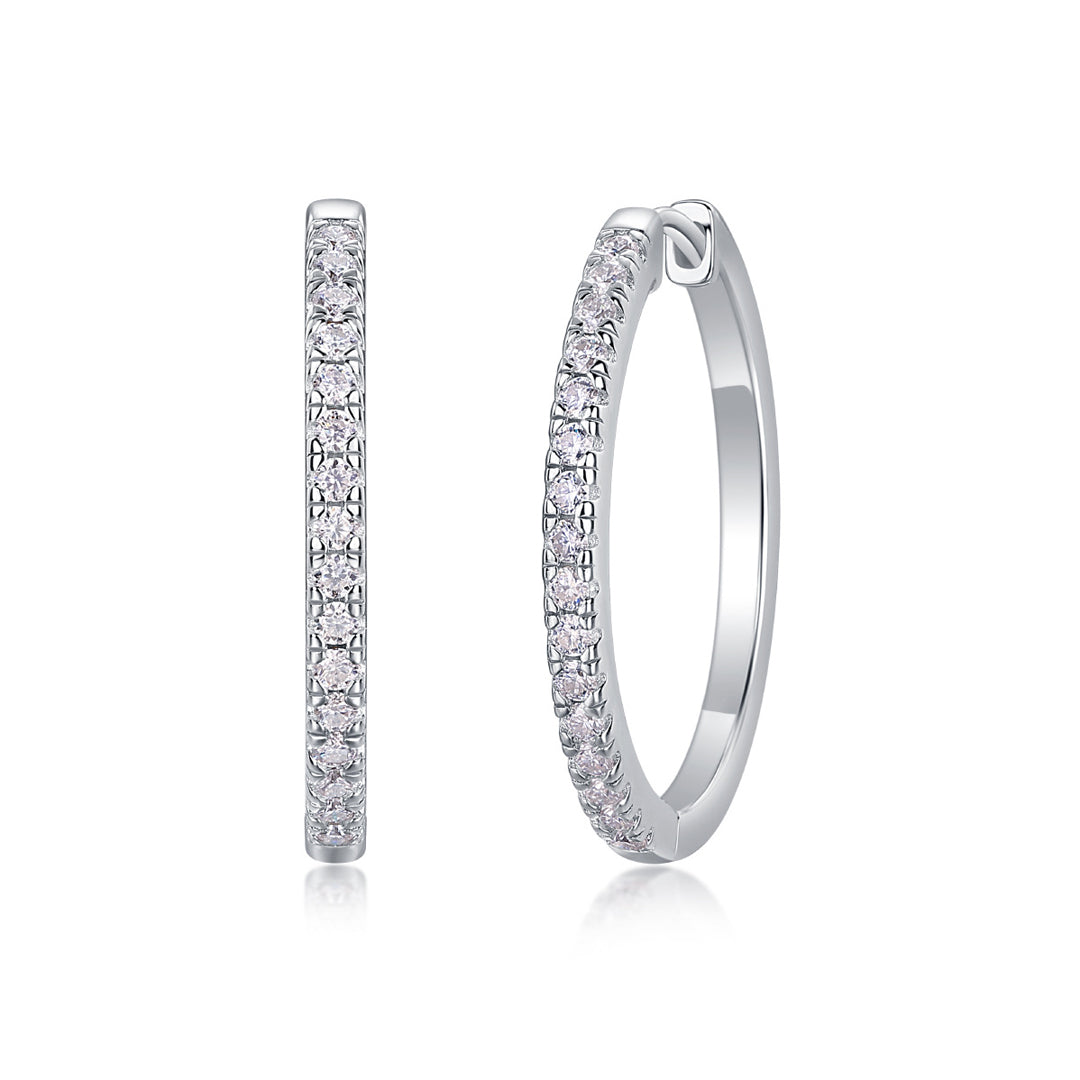 Chana Moissanite Hoop Earrings