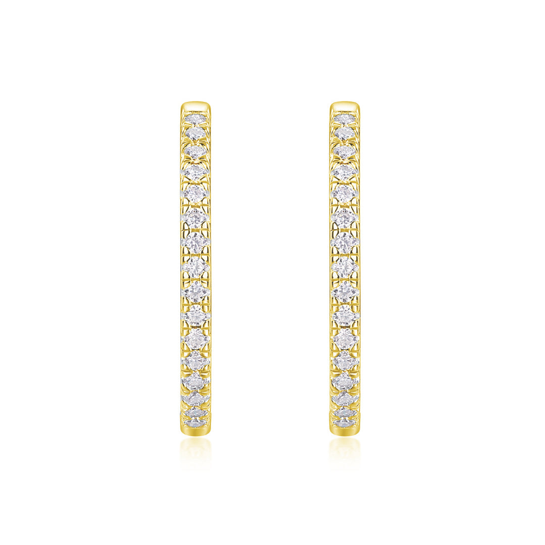 Chana Moissanite Hoop Earrings
