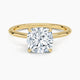 Erin Cushion-Cut Hidden Halo Moissanite Ring