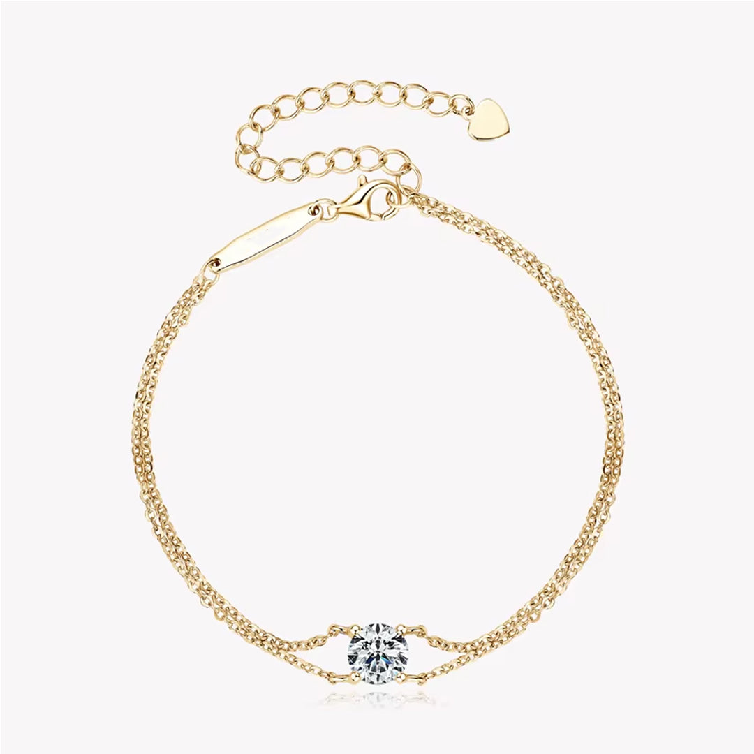 Dahlia Moissanite Bracelet