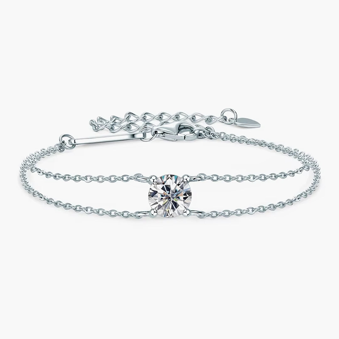 Dahlia Moissanite Bracelet