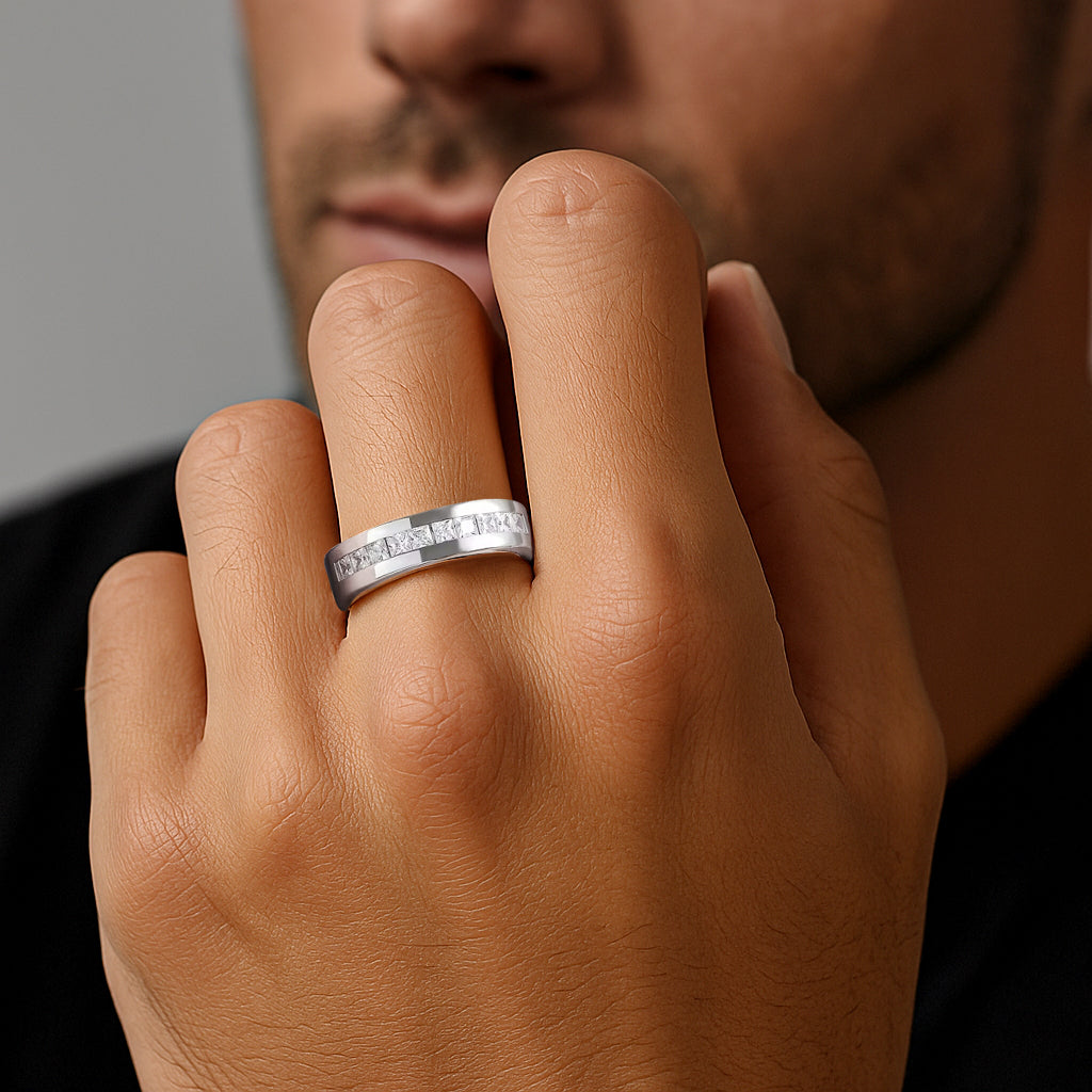 The Zen Moissanite Ring For Men