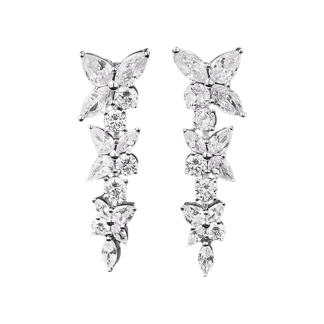 Dewy Dance Drop Moissanite Earring
