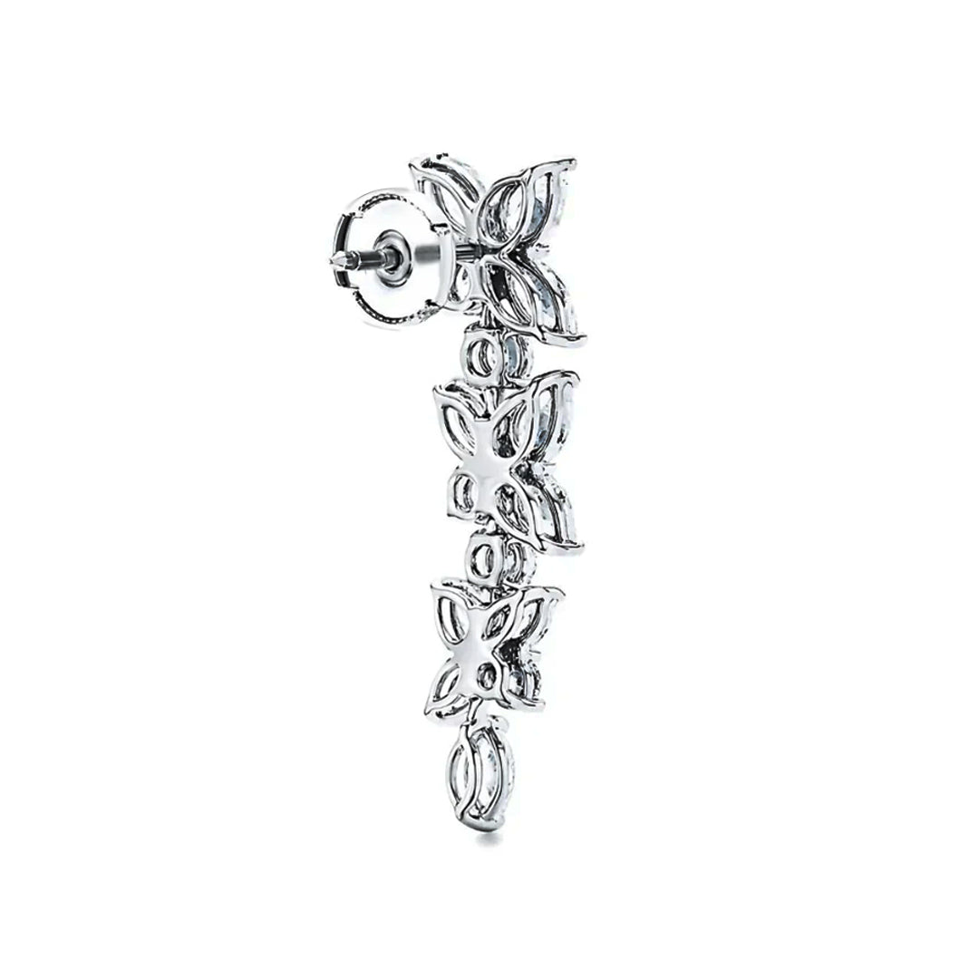 Dewy Dance Drop Moissanite Earring