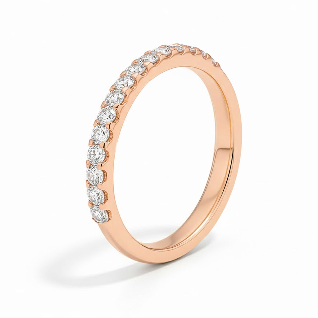Sienna Half Eternity Moissanite Ring