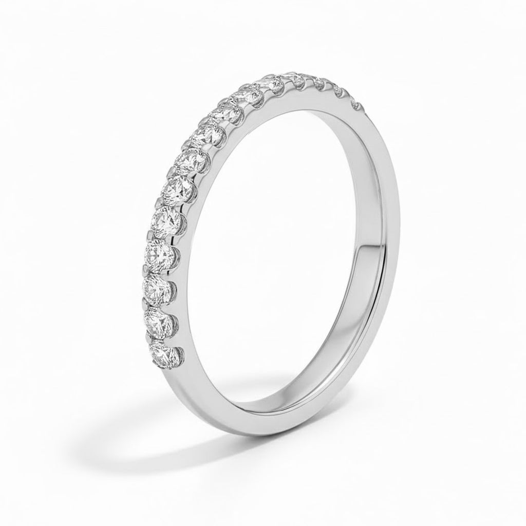 Sienna Half Eternity Moissanite Ring