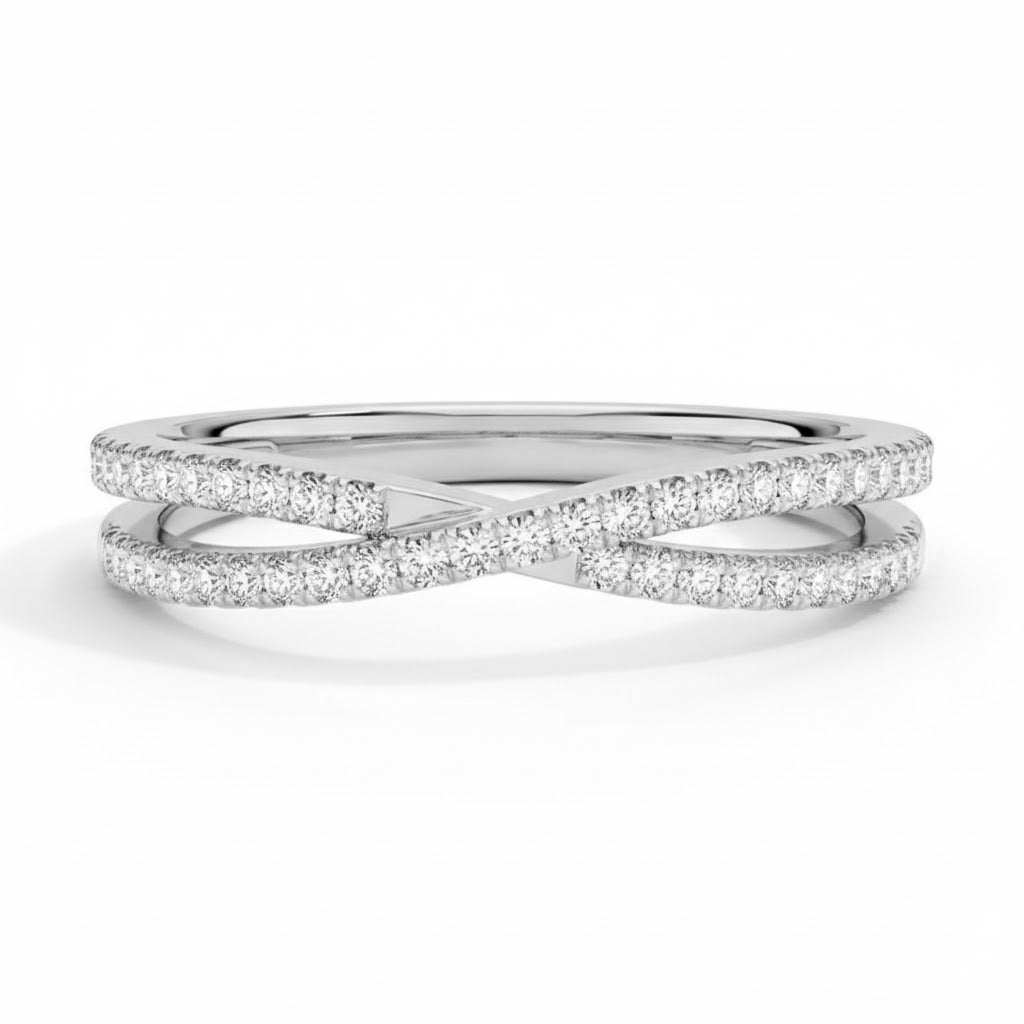 Sorina X-Shape Moissanite Ring