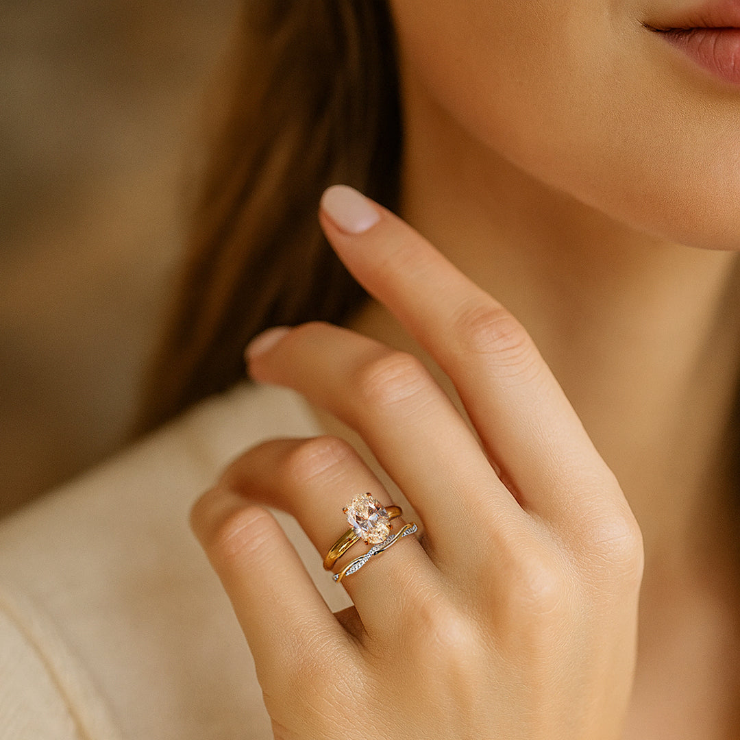 Elaina Moissanite Ring