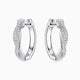 Elaine Twist Moissanite Hoop Earrings
