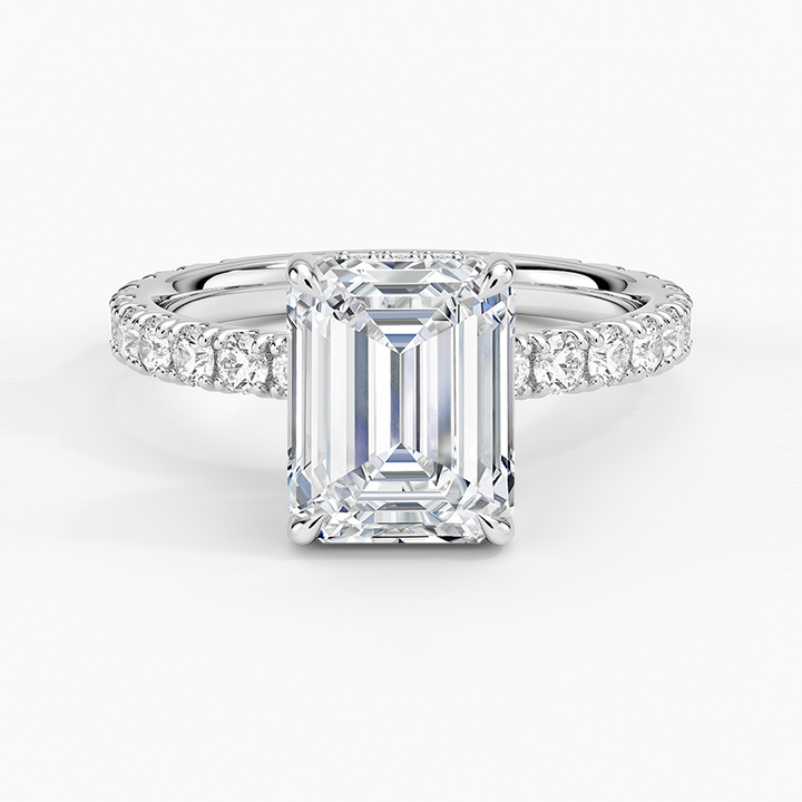 Emerald Cut Moissanite Ring