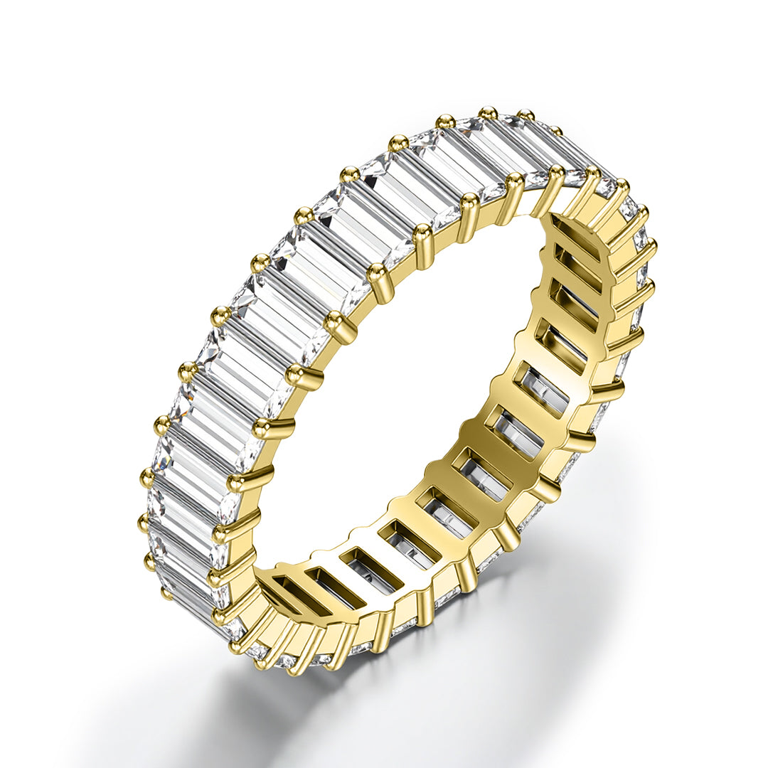 Ariston Emerald-Cut Moissanite Eternity Ring