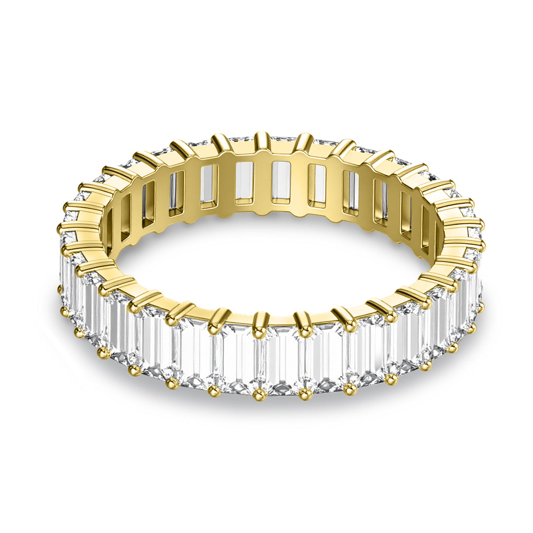 Ariston Emerald-Cut Moissanite Eternity Ring