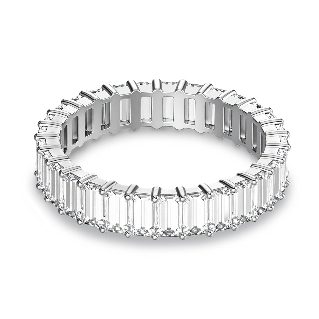 Ariston Emerald-Cut Moissanite Eternity Ring