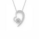 Esther Demi-heart Moissanite Necklace