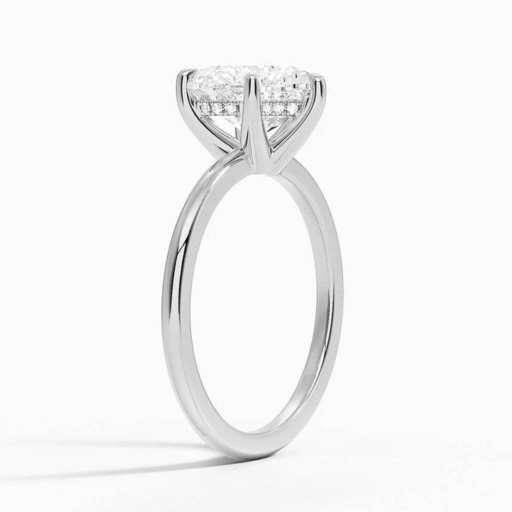 Emie Heart-Cut Hidden Halo Lab Diamond Ring