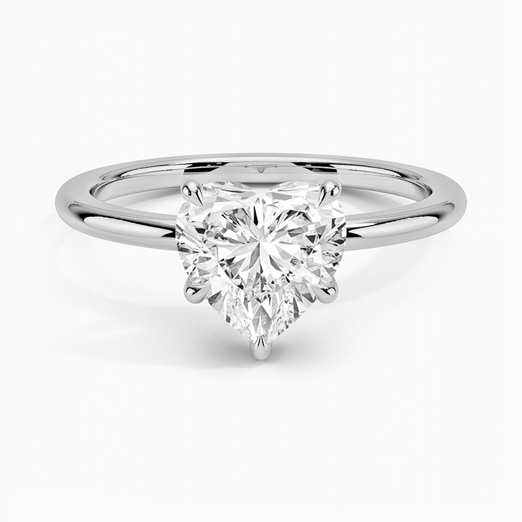 Emie Heart-Cut Hidden Halo Lab Diamond Ring