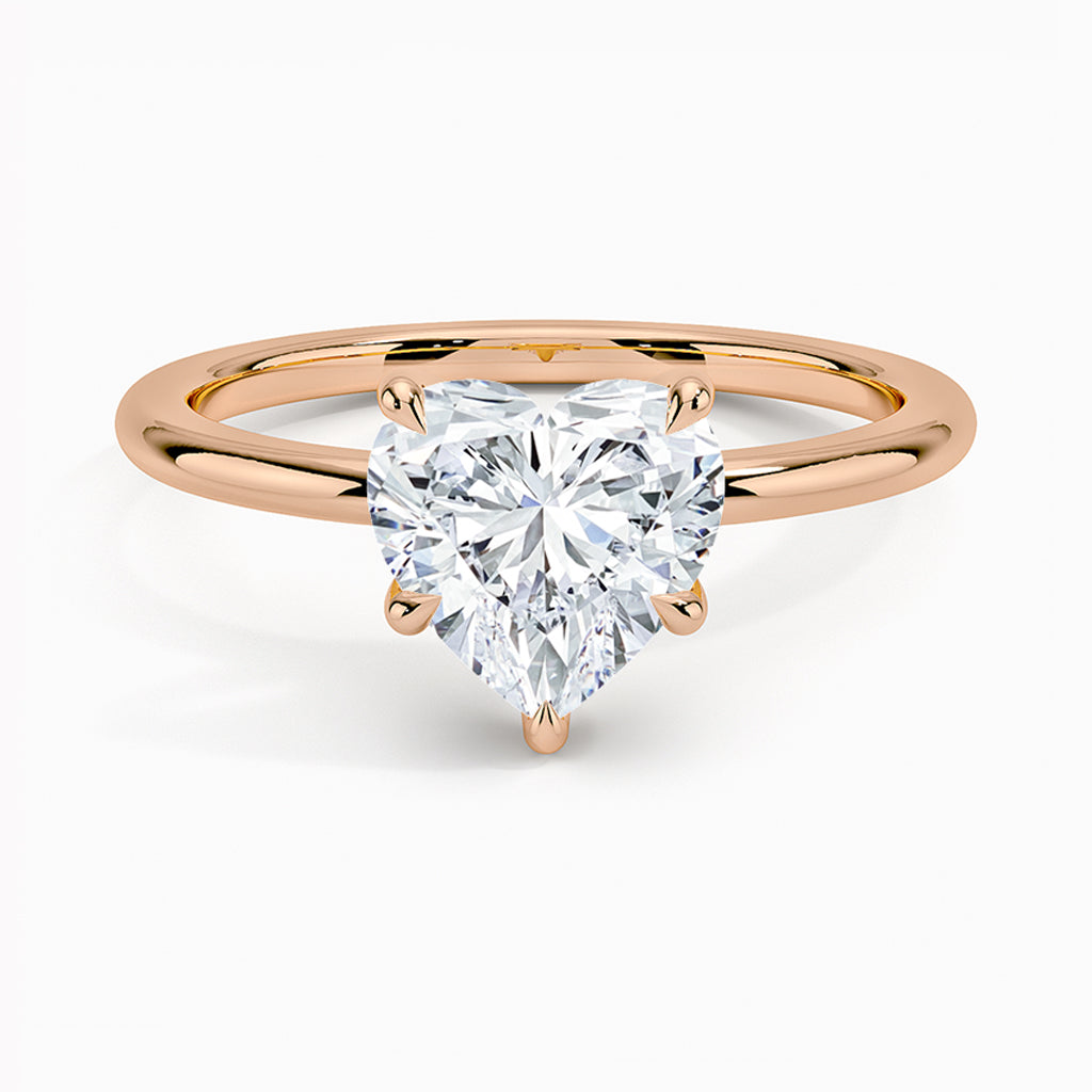 Emie Heart-Cut Hidden Halo Lab Diamond Ring