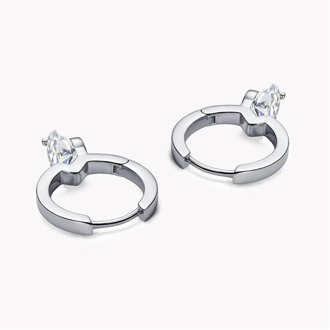 Izzy Round-Cut Moissanite Earrings