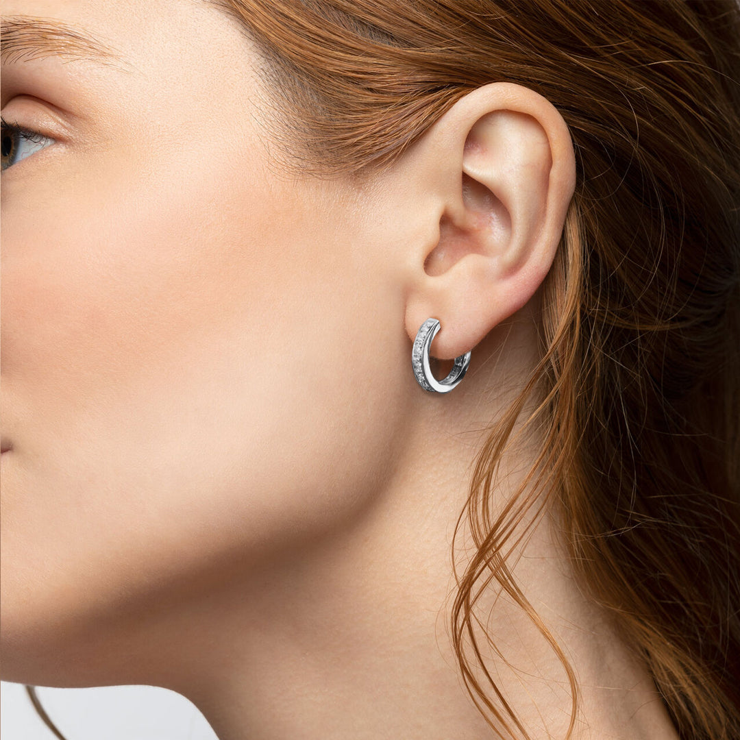 Jemma Moissanite Hoop Earrings
