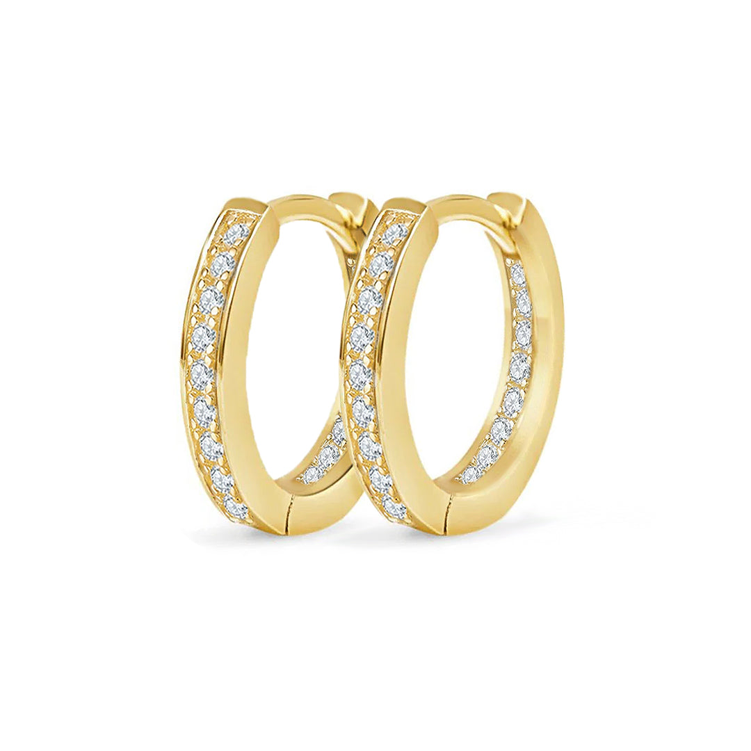 Juniper Hoop Moissanite Earrings