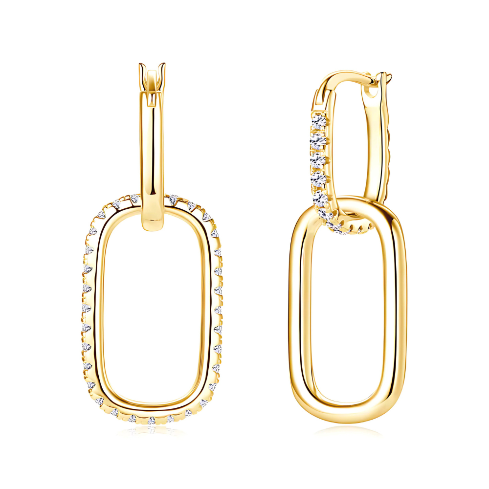 Karina 2-Style Loop Moissanite Earrings