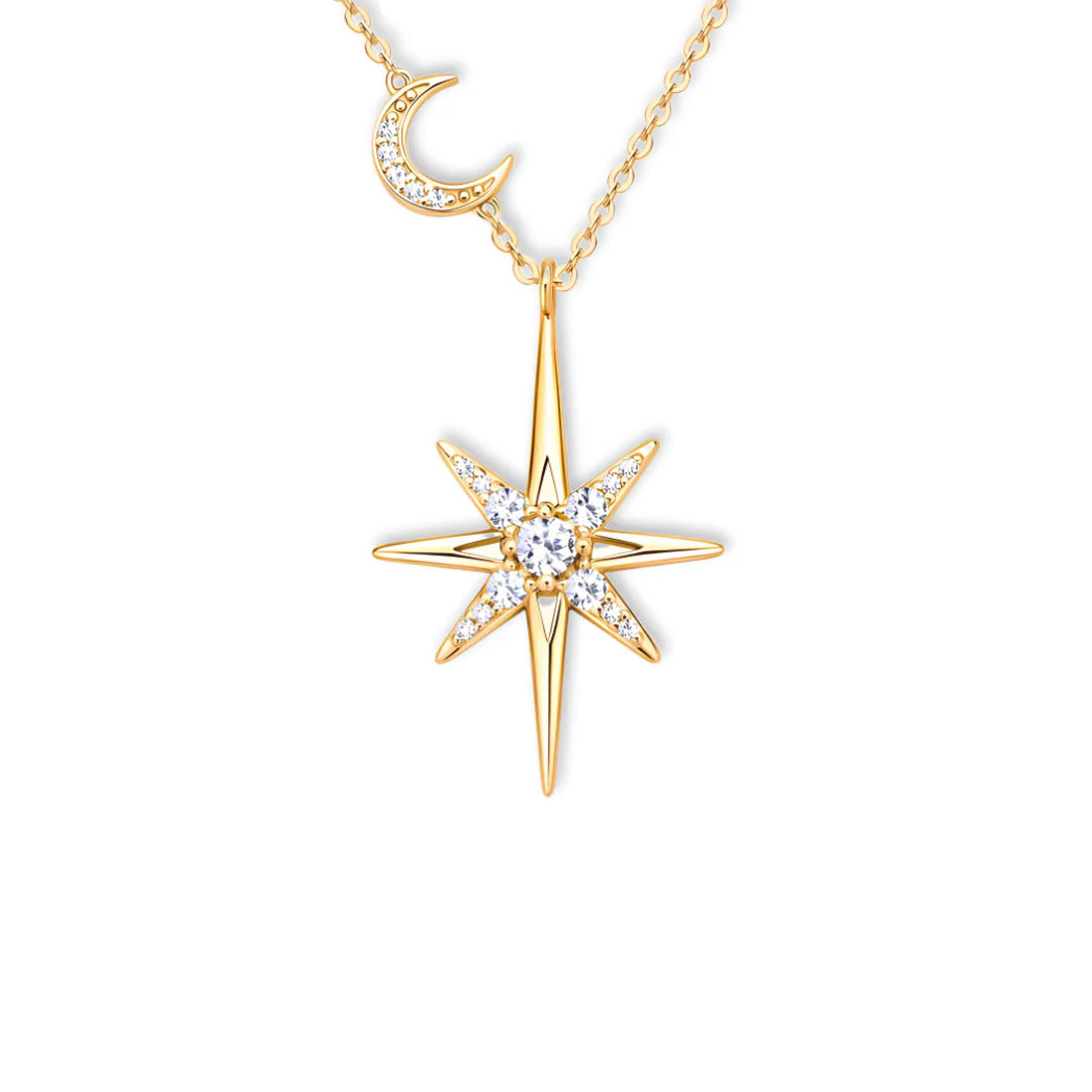 Leah 8-Point Star Moissanite Necklace