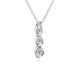 Marissa 3-Stone Moissanite Necklace