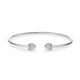 Mia Double Heart Moissanite Cuff Bracelet